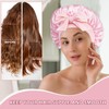 Adjustable Satin Sleep Bonnet with Elastic Band for Women, Silk