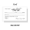 Lash Lift and Tint Appointment Reminder Card | 50 pk