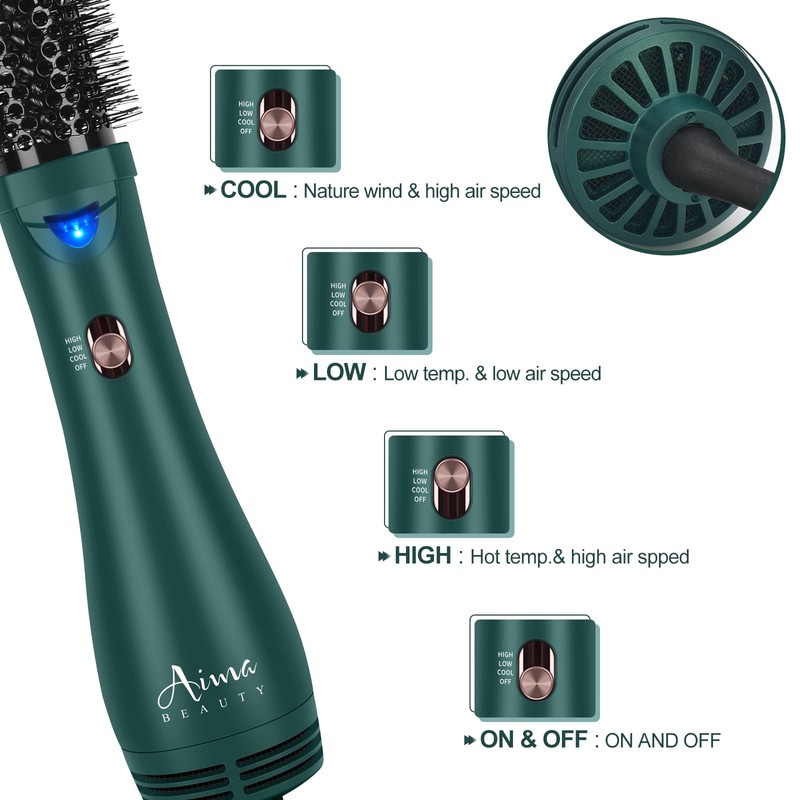 Aima Beauty Aima Beauty Hair Dryer Brush, One Step Hair