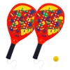 Wooden Beach Rackets 39 cm with Perforated Wooden Rackets Beach