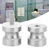 Oumefar Round Bathroom Door Knob, Glass Door Handles Aluminium Alloy