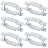 GBGS 6 Pcs Square Tube Fence Line Rail Bracket,2-1/2" x