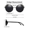 Dollger Steampunk - anteojos de sol redondas retro clásico con