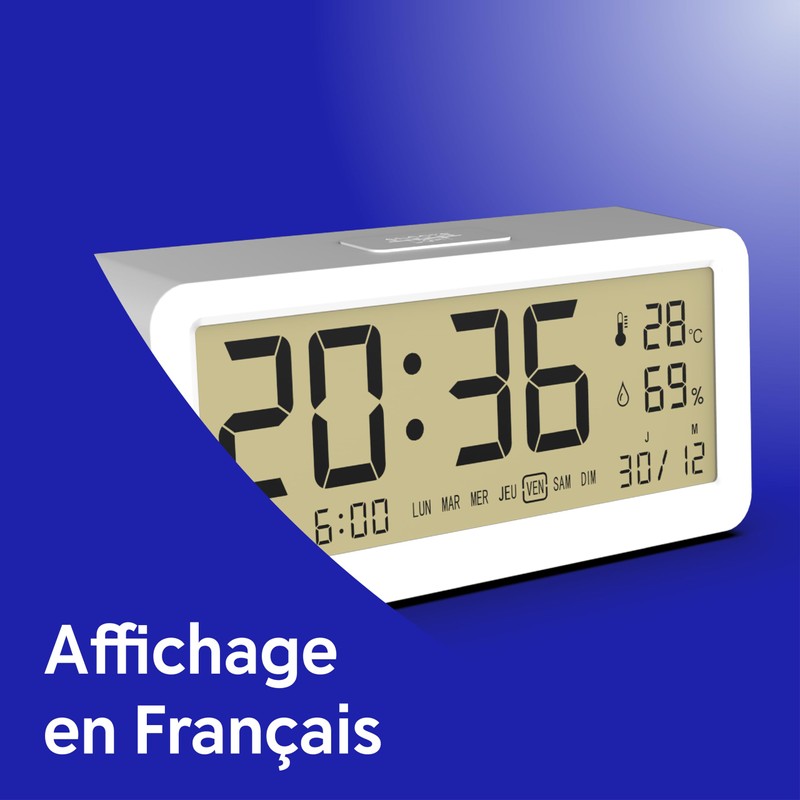 Mobility Lab Evoom EV313900 ORAS Digital Alarm Clock with Large