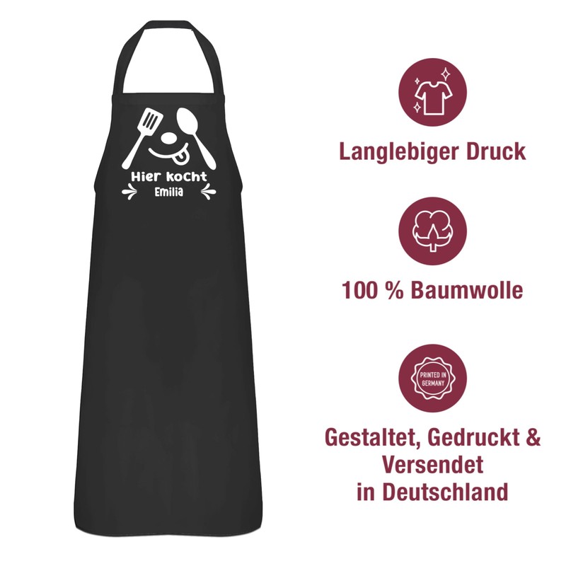 Geschenk mit Namen personalisiert by Shirtracer - Apron - Cooking