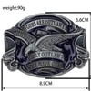 Longcreek Eagle Belt Buckle for Men, American Flag Eagle Belt