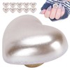 10pcs Heart Beads Imitation Pearls Beads Nail Art Decoration DIY