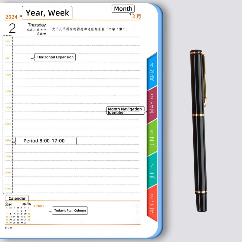 Diary A5 Week to View Planner 2024, Appointment Books Planners