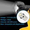 HQRP High Power 3w Super Bright LED Upgrading Bulb for