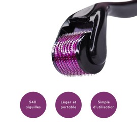 PARENCE. - Derma Roller 0.5 mm - Masseur Barbe, Cheveux - Derma Roller Visage - Couleurs Assortis
