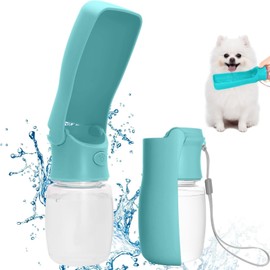 Portable Dog Water Bottle for Walking - Leak Proof Foldable Pet Water Bottles Dispenser Bowl Travel Drink Cup for Walking Hiking Traveling
