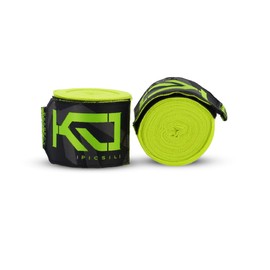 Picsil Kombat Kampfsportbänder, Bänder für Boxen, Muay Thai, Kickboxen, Design Unisexe (Citrus, 180)