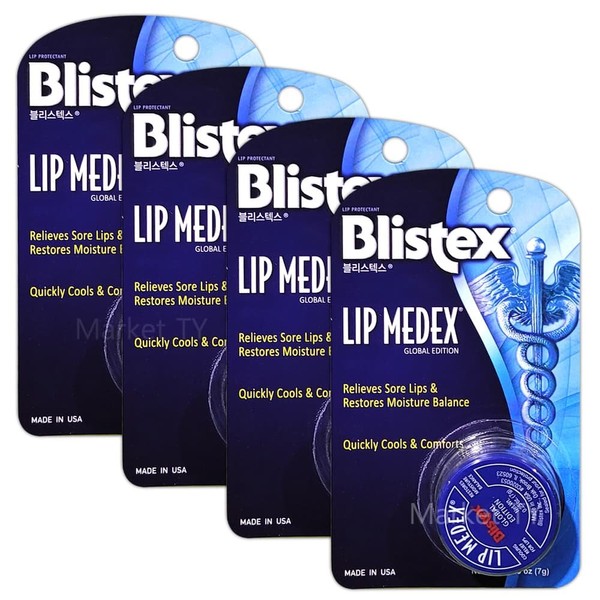 Blistex Lipmedex Lip Balm 7g x 4ct Lip Moisturizing Care