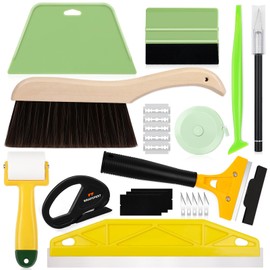 WRAPXPERT Wallpaper Smoothing Tools, Wallpaper Tools for Peel and Stick, Wallpaper Kits with Smoother Squeegee, Wallpaper Brush for Wallpaper Hanging, Contact Paper Wallpaper Installation Kits