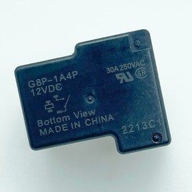 (2PCS) G8P-1A4P-12VDC 30A 250VAC Fully-Sealed PCB Dryer Relay for PC Board or Panel-Mounted
