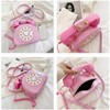 Fozehlad Novelty Telephone Shaped Shoulder Bag Funny Retro Phone Crossbody