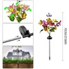 TOTHDATE 2 x Solar Butterflies for Outdoors, Coloured Light Butterflies