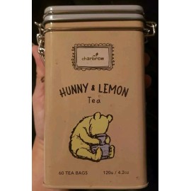CHARBREW Tea Tin HUNNY (Honey) & LEMON Winnie the Pooh 60 Teabags