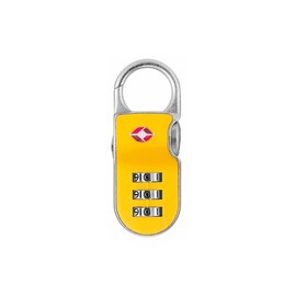 Yale - YTP2/26/216/1Y Standard Security Travel Sentry Genehmigte Vorhängeschloss mit Clip -On -Häzchen - Gelb