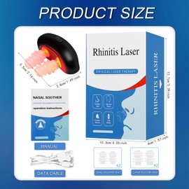 TaimeiMao Respirelief Red Light Nasal Therapy Device, Red Light Lamp Rhinitis Therapy Device, Physiotherapy Nose Soothing Device for Relief of Nose Discomfort and Nasal Congestion