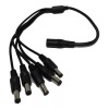 Radox Cable De Alimentación De Jack Invertido De 2.1 Mm A 5 Plugs