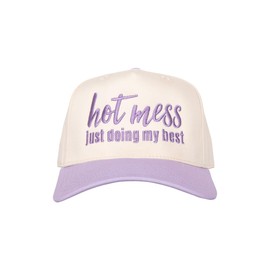 Hot Mess Just Doing My Best Two-Toned Vintage Hat