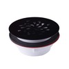 4-1/4 Shower Base Drain No Caulk, Matte Black, fits 2"
