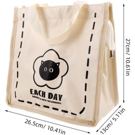 Mobestech Loncheras para Mujer Térmicas de Gran Capacidad, Bolsa de Almuerzo Portátil de Cuero Elegante y Práctica para Oficina y Viajes
