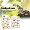 9pcs/set PU Waterproof Golf Club Iron Cover with Numbers Thickening