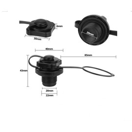 Inflatable Boat Air Valve, (22mm) Inflatable Boat Replacement Caps Boat Spiral Air Plugs one-Way Inflation Replacement for Inflatable Raft Boat Kayak (2/pack)