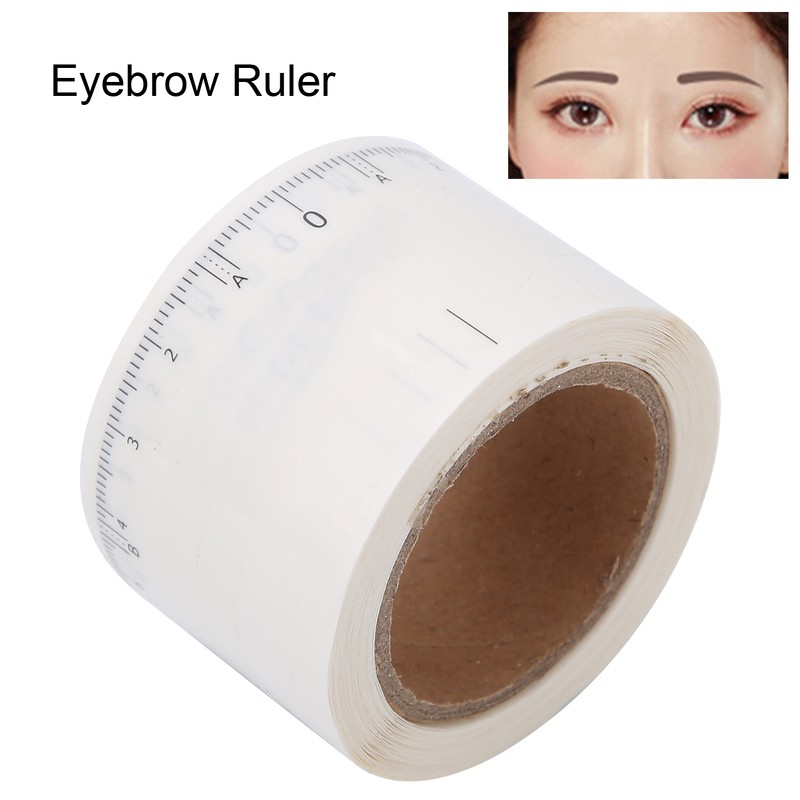 50pcs/roll Microblading Eyebrow Ruler Disposable Eyebrow Tattoo Shaping Ruler Tool3#