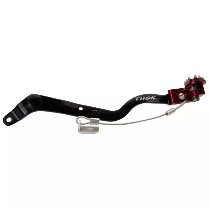 Tusk Aluminum Brake Pedal Red For HONDA XR650L 1993-2024