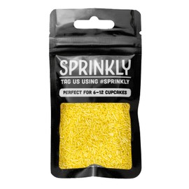 SPRINKLY - Glimmer Sugar Strands - Yellow - 30g