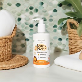 Baby Jolie David & Noah Children's Bath Set, Liquid Soap, Moisturizing Lotion, Cologne, Hypoallergenic, Paraben-Free