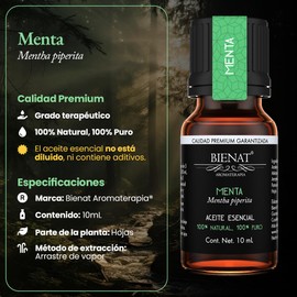 BIENAT AROMATERAPIA Aceite Esencial de Menta 10mL