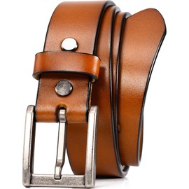 WOLFANT Thicken Heavy Duty Gun Belts for Men,100% Italian Full Grain Real Solid Leather