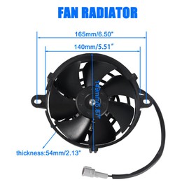 CMIYETO 5 Inch Radiator Fan Motorcycle Oil Cooler Water Cooler Electric Cooling Fan for Pit Dirt Bike Motocross ATV UTV Quad Go Kart Buggy CRF YZF Yamaha Kawasaki Suzuki GasGas Zongshen Vehicle Engine