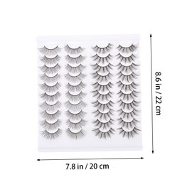 FOMIYES Realistic False Eyelashes Pairs Set Natural Look High Durability Easy Application