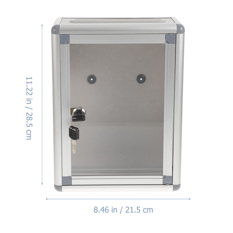 Operitacx Mailbox Outdoor Box Small Container Stainless Steel Container Office