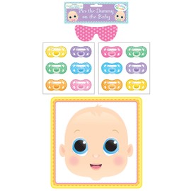 Henbrandt Baby Shower Party Game Pin The Dummy Pacifier On The Baby