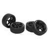 4Pcs 1/10 RC Tires Plastic Rubber Smoothly Surface Strong Cushioning