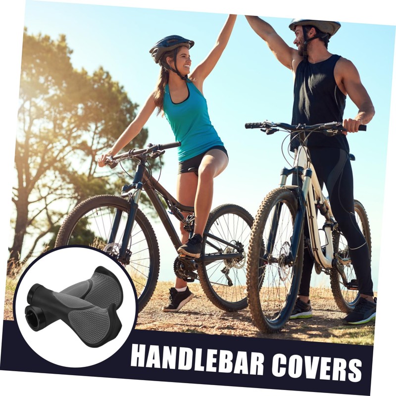 Sosoport 4pcs Non Slip Bike Handlebar Grips for Mountain Bullhorn