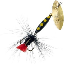 Panther Martin PMWSRF_2_GBK WillowStrike Regular Fly Spinners Fishing Lure - Gold/Black Fly - 2 (1/16 oz)