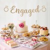 Pre-Strung Engaged Banner - NO DIY - Gold Glitter Wedding