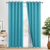 XWZO 100% Blackout Curtains 84 Inches Long with Tiebacks- Privacy