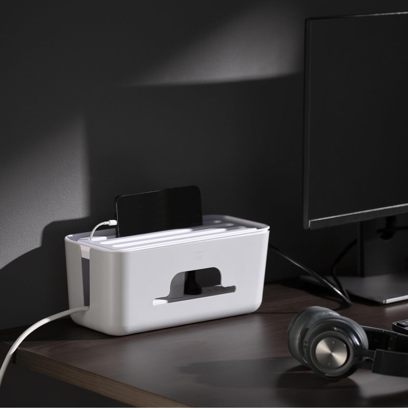Ewent Cable Storage Box, Cable Management Box, Cable and Socket