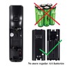 NIFERY Wii Remote Batteries Rechargeable, 2 Pack 2800mAh Rechargeable Batteries