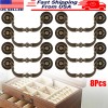 8PCS Vintage Drop Bail Dresser Drawer Pull Antique Bronze Cabinet