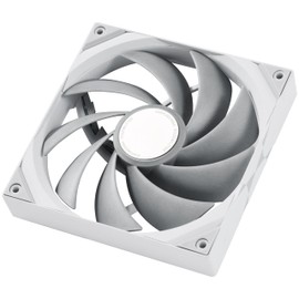 TRYX ROTA PRO 140 White 140 mm PC and Radiator Fan - 4-Pin PWM, LCP Material, FDB Bearing, 1650 RPM with 170.4 m³/h Airflow, High Performance Fan for Quiet Operation