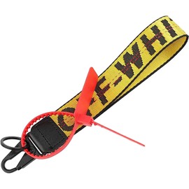 CICINIO Cordón de muñeca para llaves, llavero clásico de pulsera, llavero con correa de muñeca para mujeres y hombres (Amarillo)